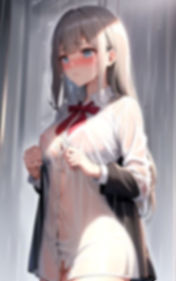 サンプル画像2:校帰りのゲリラ豪雨でスケスケに濡れちゃった学園No.1人気女学生(AIエンジェル) [d_405804]