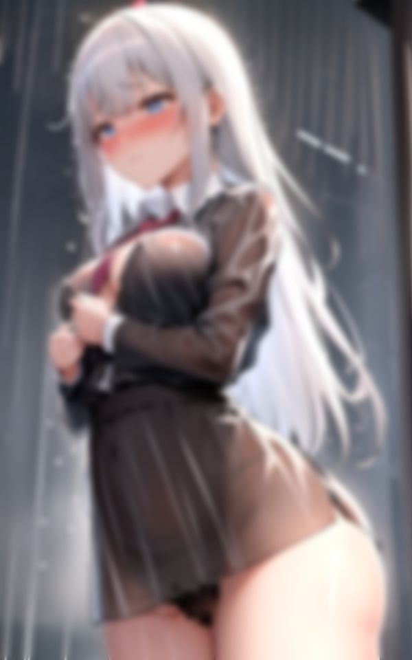 サンプル画像6:校帰りのゲリラ豪雨でスケスケに濡れちゃった学園No.1人気女学生(AIエンジェル) [d_405804]