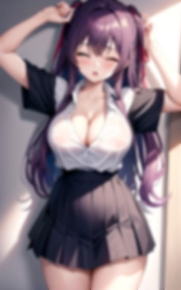 サンプル画像1:しぐさがエッチで可愛い恥じらい美女学生コレクション(AIおとは) [d_405806]