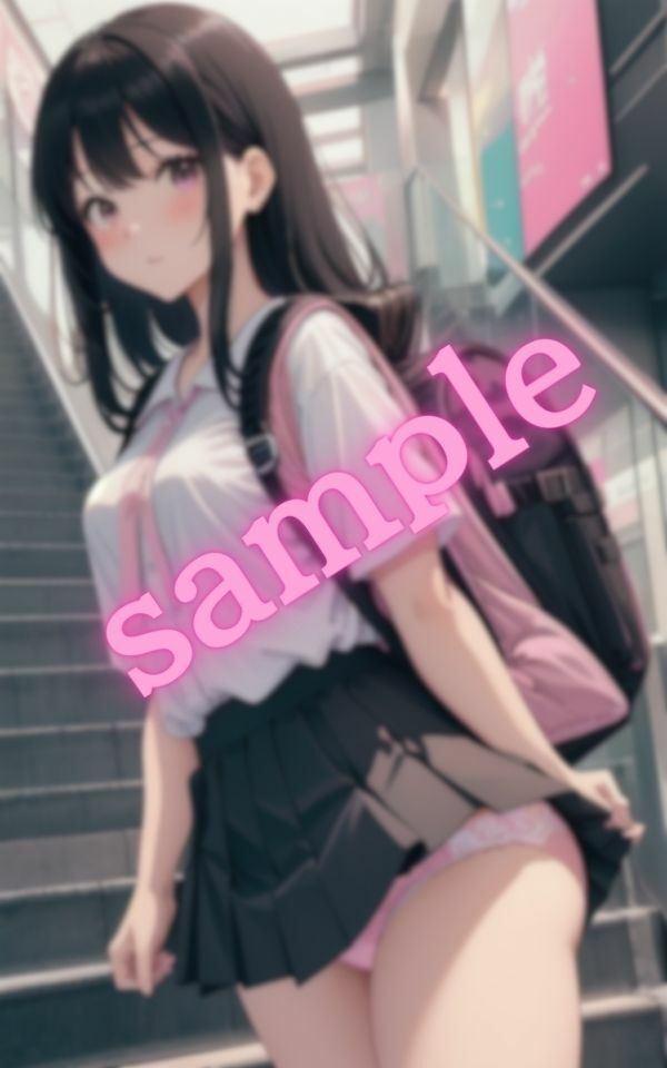 サンプル画像2:私のパンツみたい？いいよ・・見せてあげる(誘惑してくる美人ギャル) [d_405833]