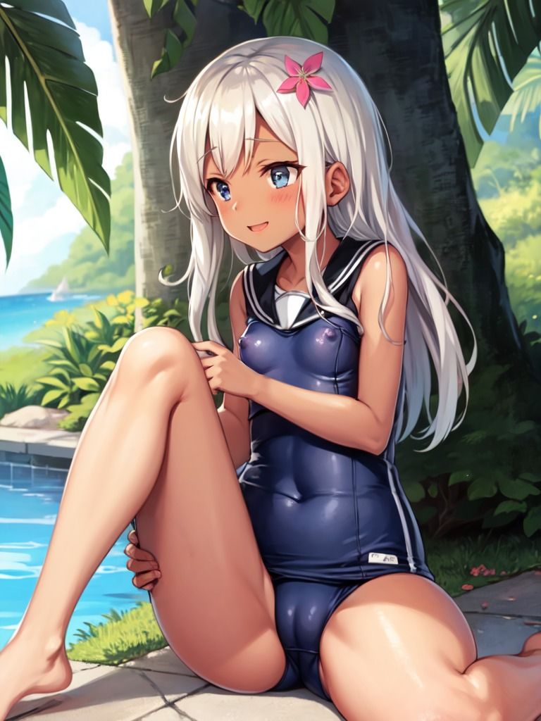 サンプル画像1:犯●れた褐色スク水少女(ぽりっしゅ本舗) [d_405973]