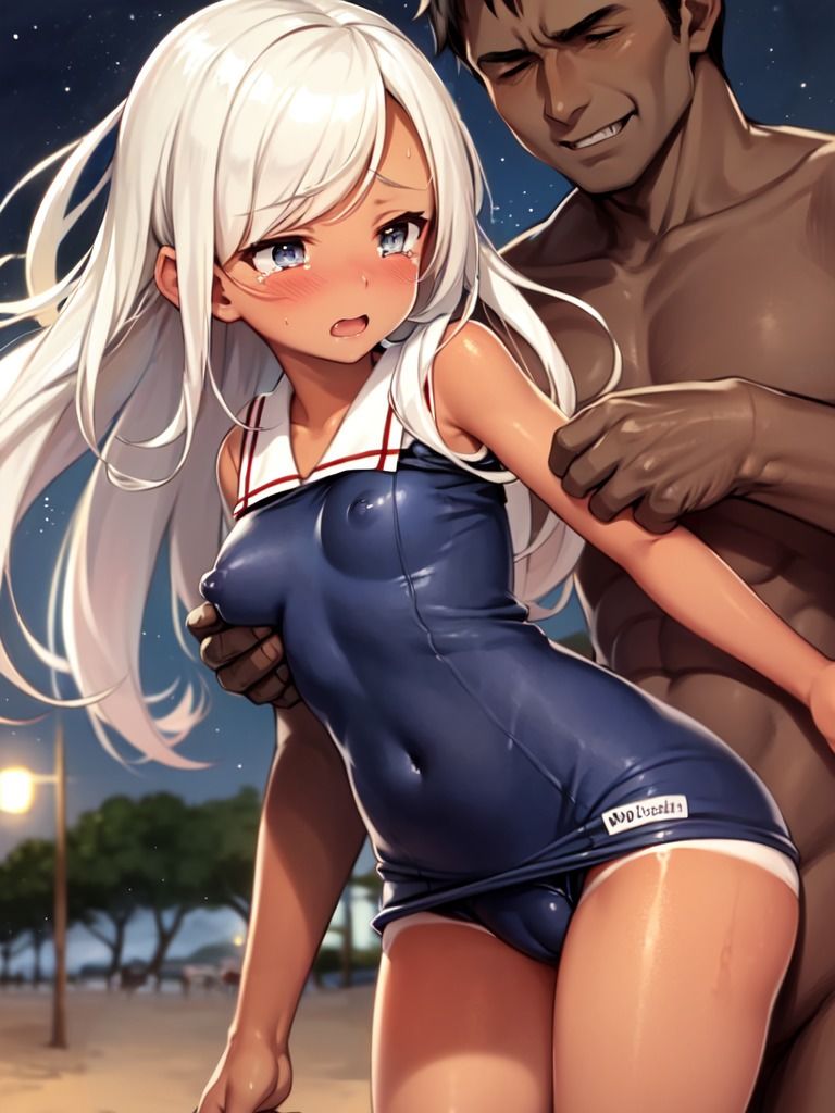 サンプル画像2:犯●れた褐色スク水少女(ぽりっしゅ本舗) [d_405973]