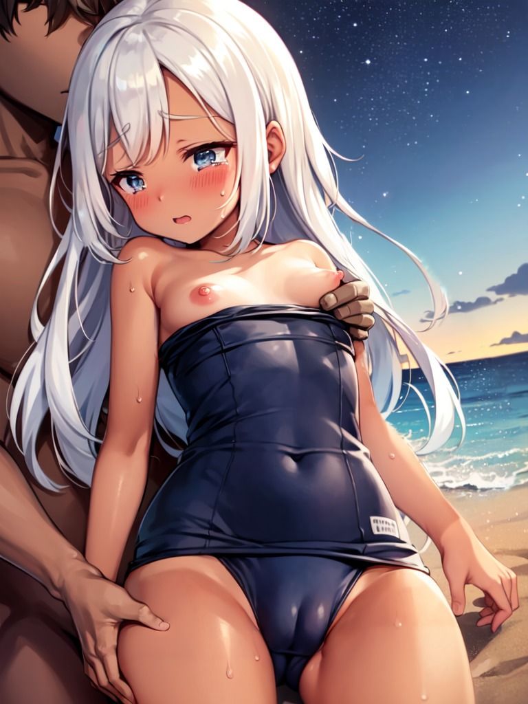 サンプル画像3:犯●れた褐色スク水少女(ぽりっしゅ本舗) [d_405973]