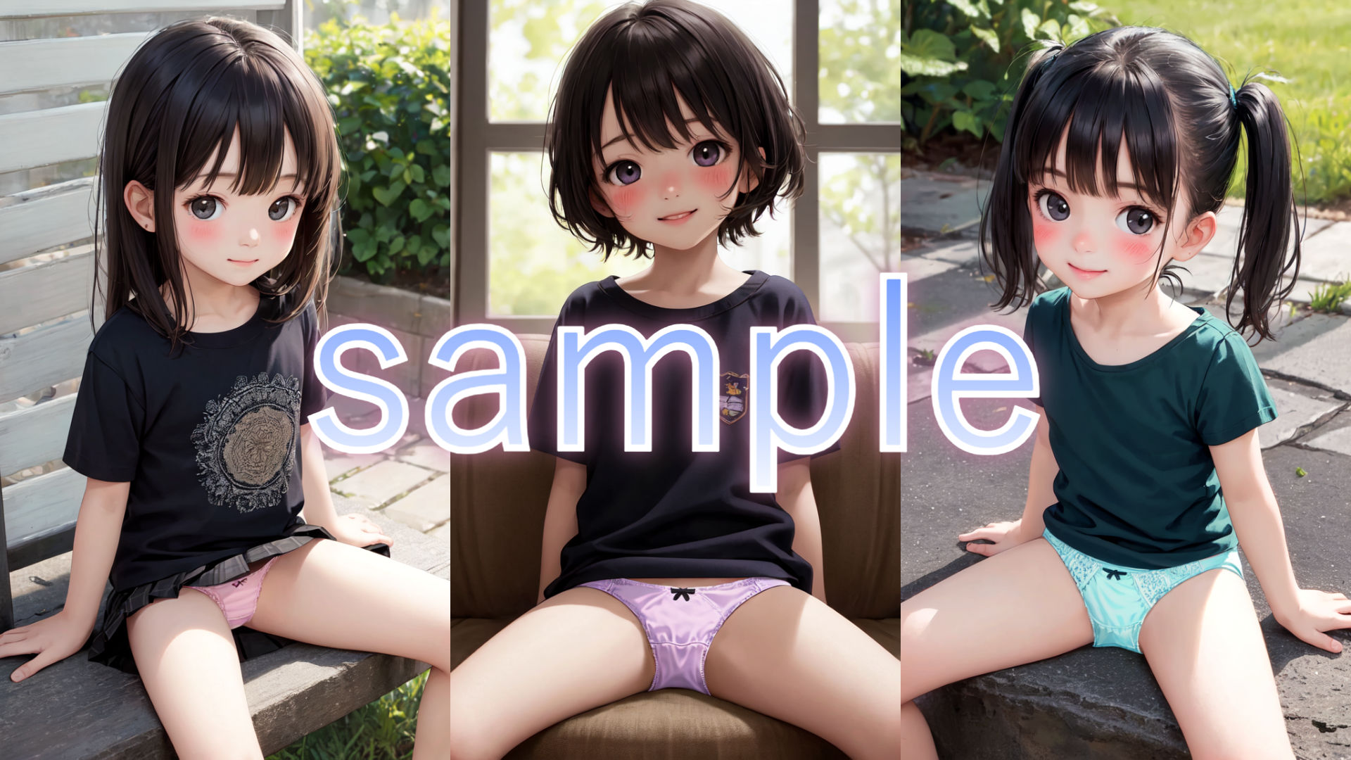 サンプル画像2:ロリパンチラ大好き先生の言えない家庭訪問6日目…至高のコットン/綿パンツの生徒たち♪(晴れ時々ロリポップ) [d_406109]