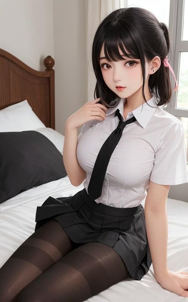 サンプル画像3:好きなんですか？パンスト？(AIラボ) [d_406121]