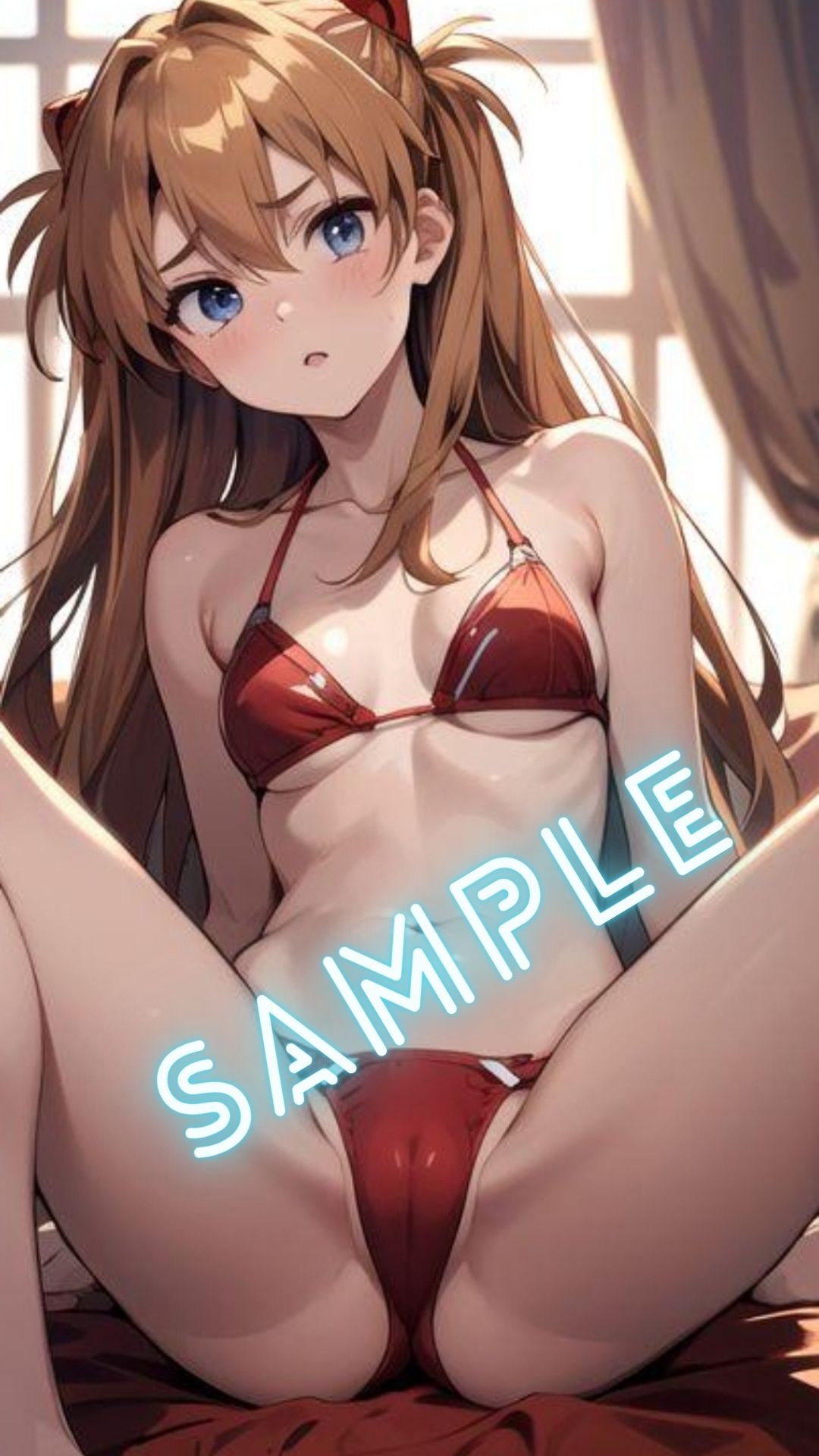 サンプル画像4:新世紀エヴァ◯ゲリオン 惣流・ア◯カ・ラングレー風 画像集(パンティー旅情) [d_406233]