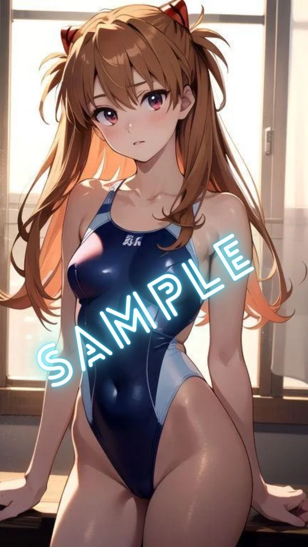 サンプル画像6:新世紀エヴァ◯ゲリオン 惣流・ア◯カ・ラングレー風 画像集(パンティー旅情) [d_406233]