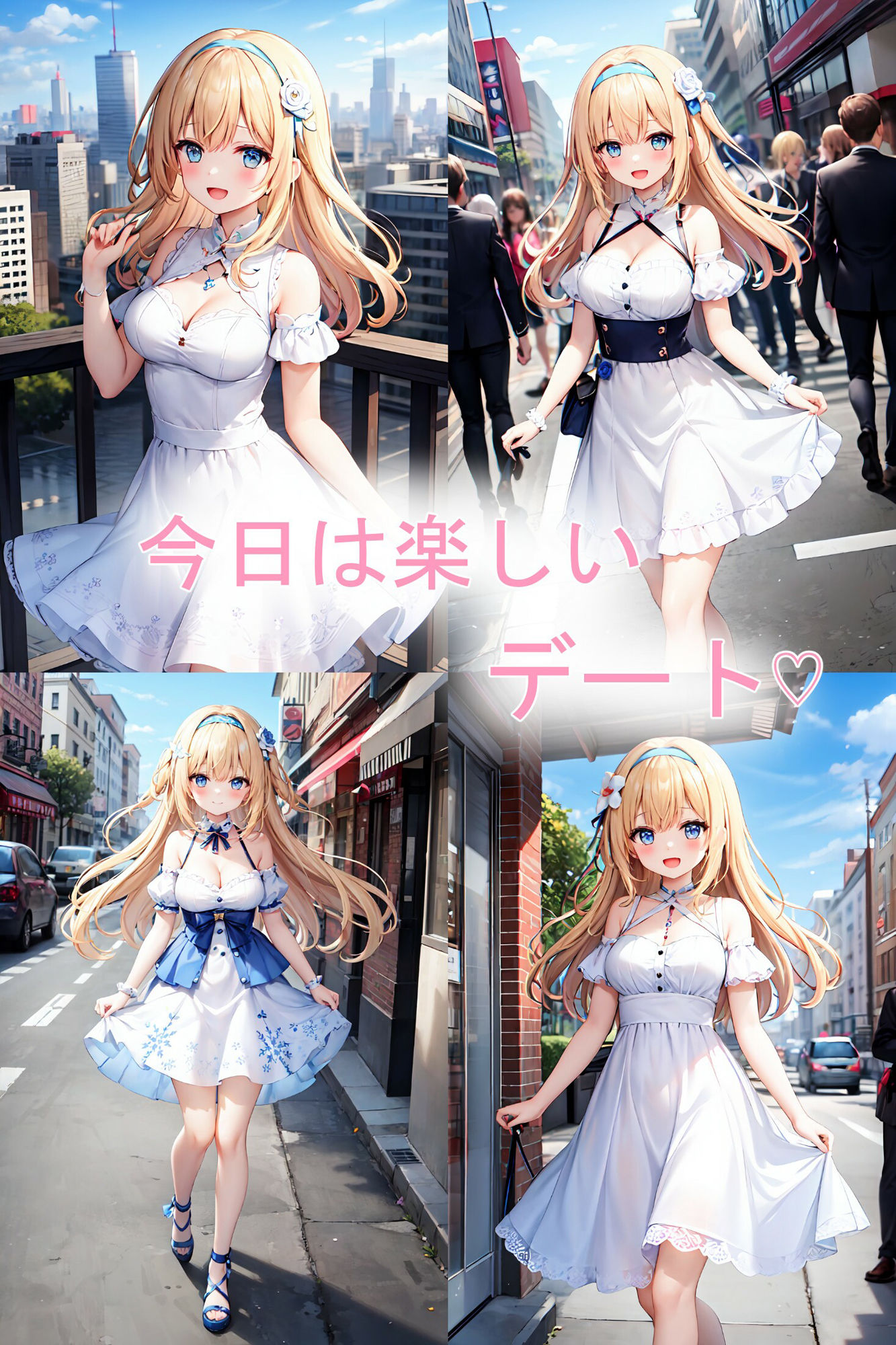 サンプル画像1:金髪清楚美少女の夜の営み(AIおぱいん屋) [d_406269]