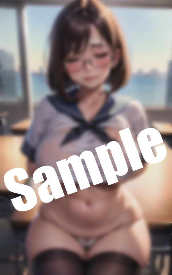 サンプル画像1:爆乳処女の妄想〜セーラー服姿のデカぱいの美少女が淫らな姿で妄想中…「エッチなことしてみたい」(妄想パラダイス) [d_406420]