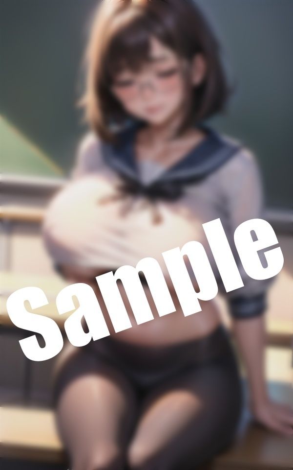 サンプル画像3:爆乳処女の妄想〜セーラー服姿のデカぱいの美少女が淫らな姿で妄想中…「エッチなことしてみたい」(妄想パラダイス) [d_406420]