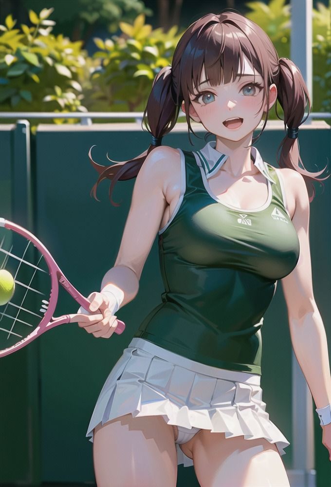 サンプル画像3:【盗撮】美脚テニス部のパンチラ(AIpril Fool リアル系) [d_406421]