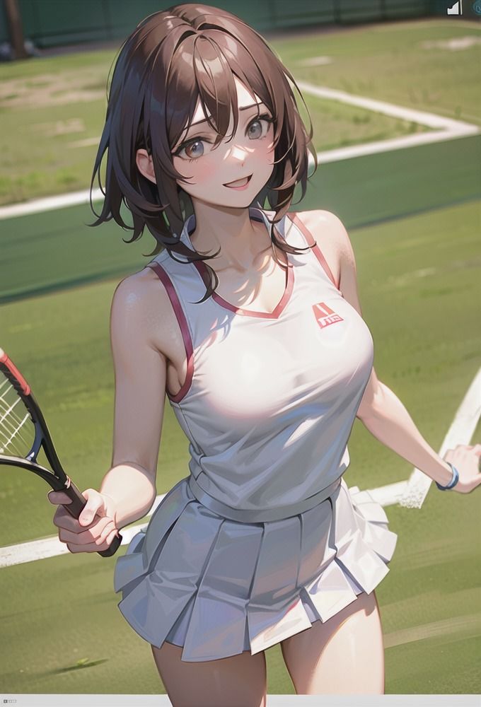 サンプル画像4:【盗撮】美脚テニス部のパンチラ(AIpril Fool リアル系) [d_406421]