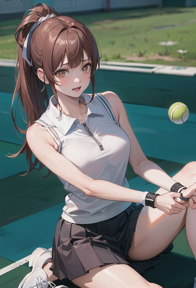 サンプル画像5:【盗撮】美脚テニス部のパンチラ(AIpril Fool リアル系) [d_406421]