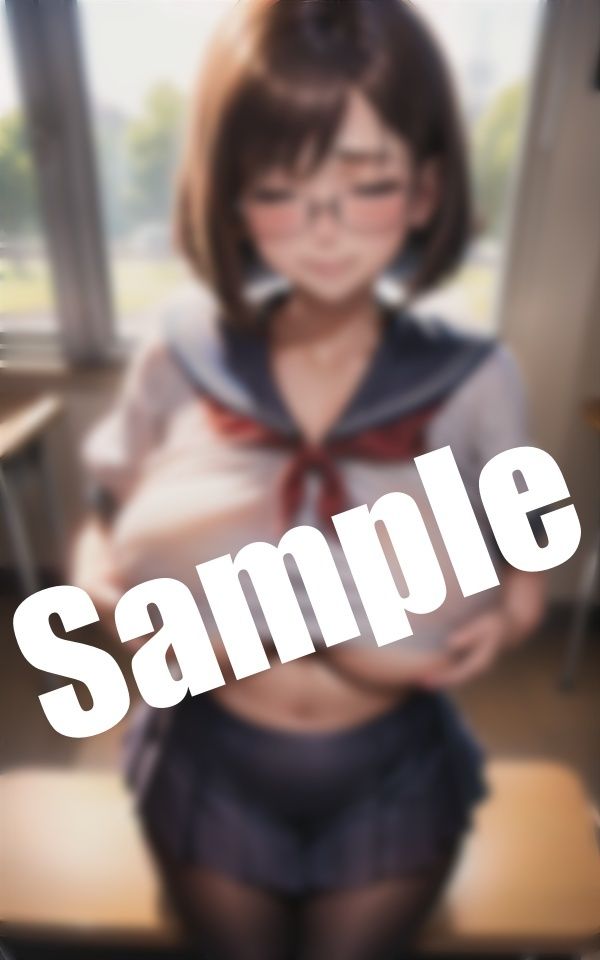 サンプル画像2:淫らな放課後〜セーラー服姿のデカぱいの美少女が恥ずかしい姿で…「おっぱい、さわってほしい」(エロ見放題タイム) [d_406423]