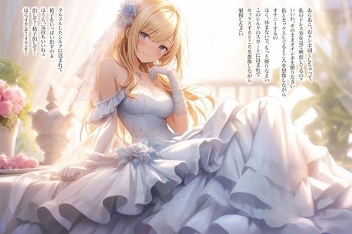 サンプル画像1:ドレス美少女26 純白ドレスでオナニーを指図する女の子(Dresscco) [d_406436]