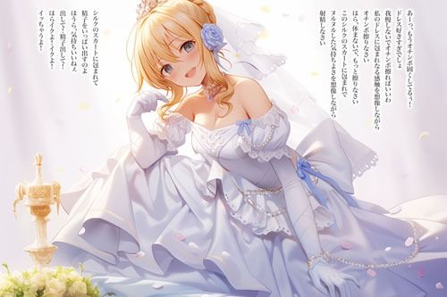 サンプル画像2:ドレス美少女26 純白ドレスでオナニーを指図する女の子(Dresscco) [d_406436]