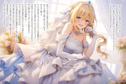 サンプル画像5:ドレス美少女26 純白ドレスでオナニーを指図する女の子(Dresscco) [d_406436]