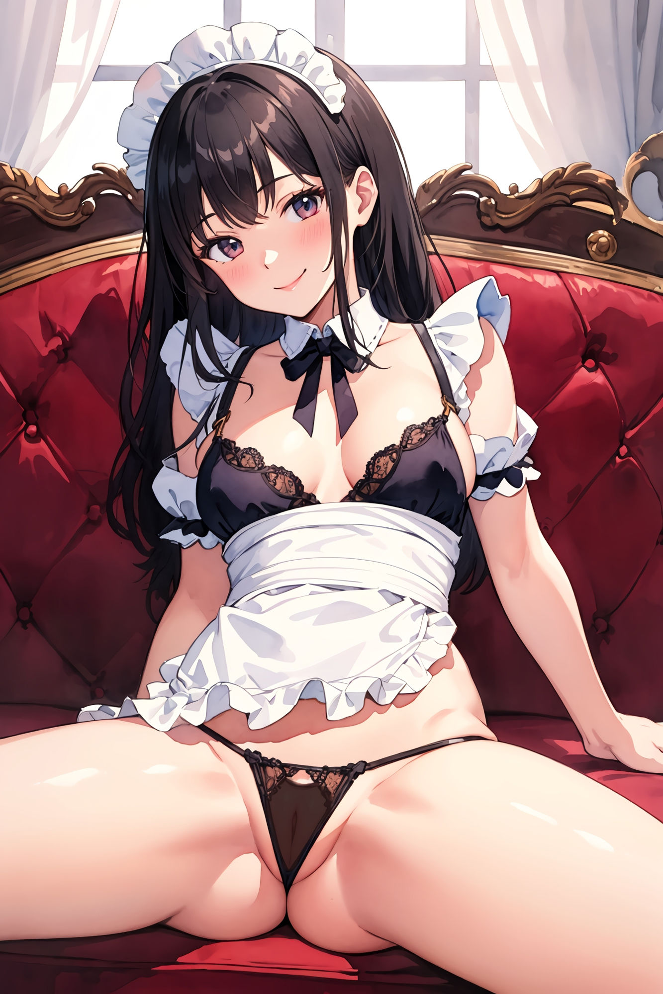 サンプル画像5:変態メイドのおぱんつ見せつけ(まき@AI) [d_406447]