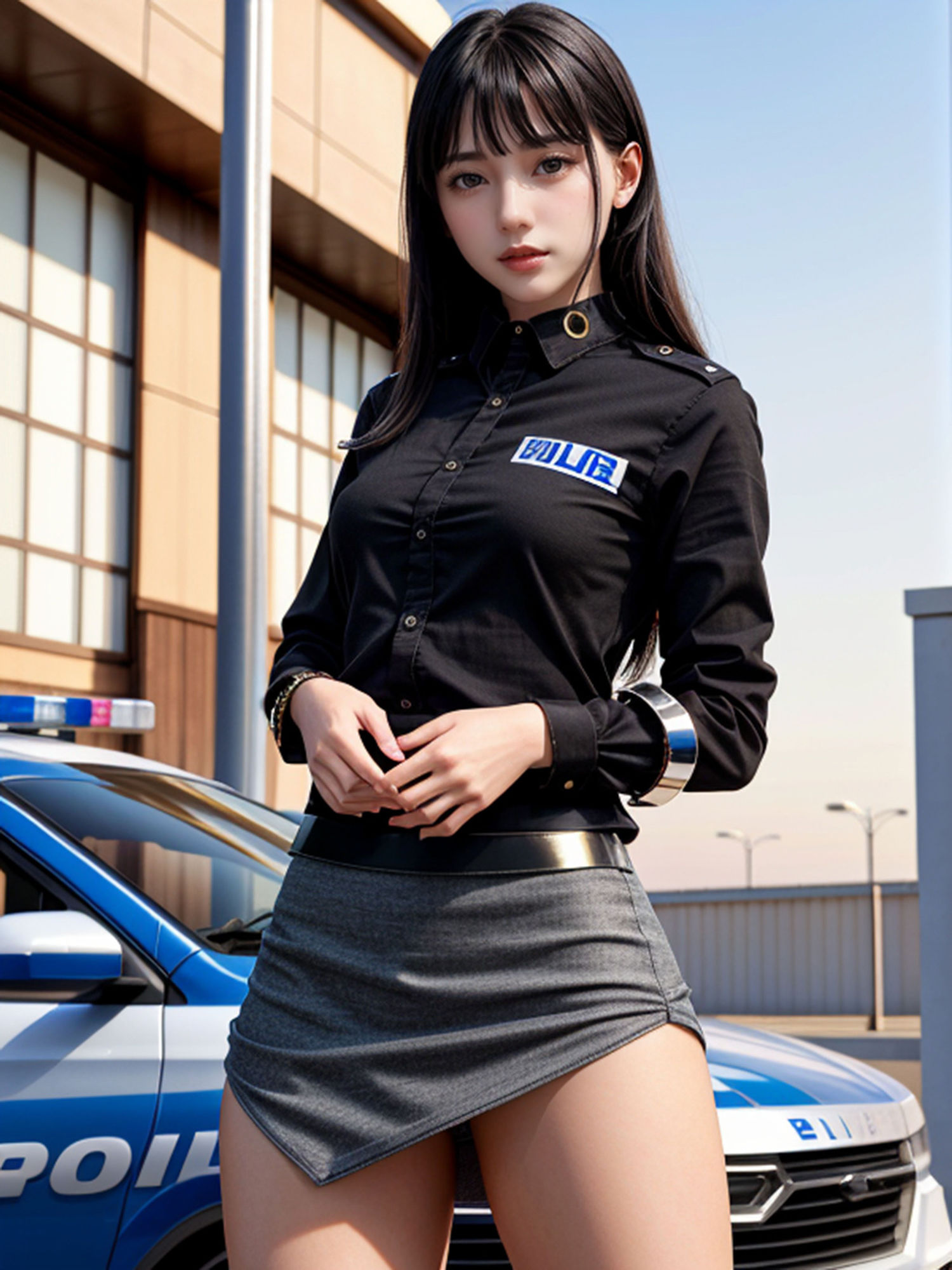 サンプル画像2:ミニスカポリス2(Liyu(りゆ)) [d_406471]