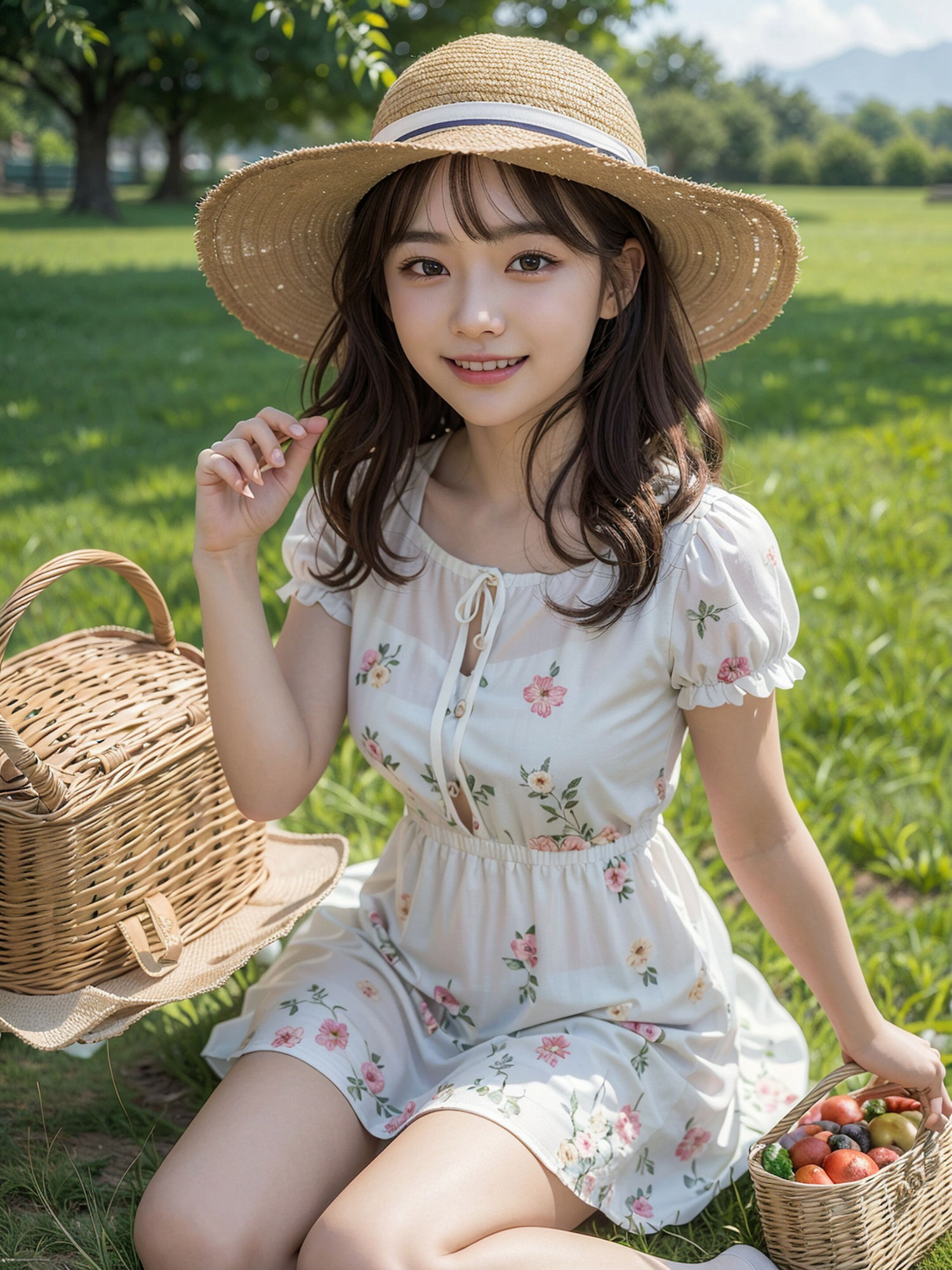 サンプル画像4:AI美女写真集 透視眼鏡 公園編(R-factory) [d_406511]