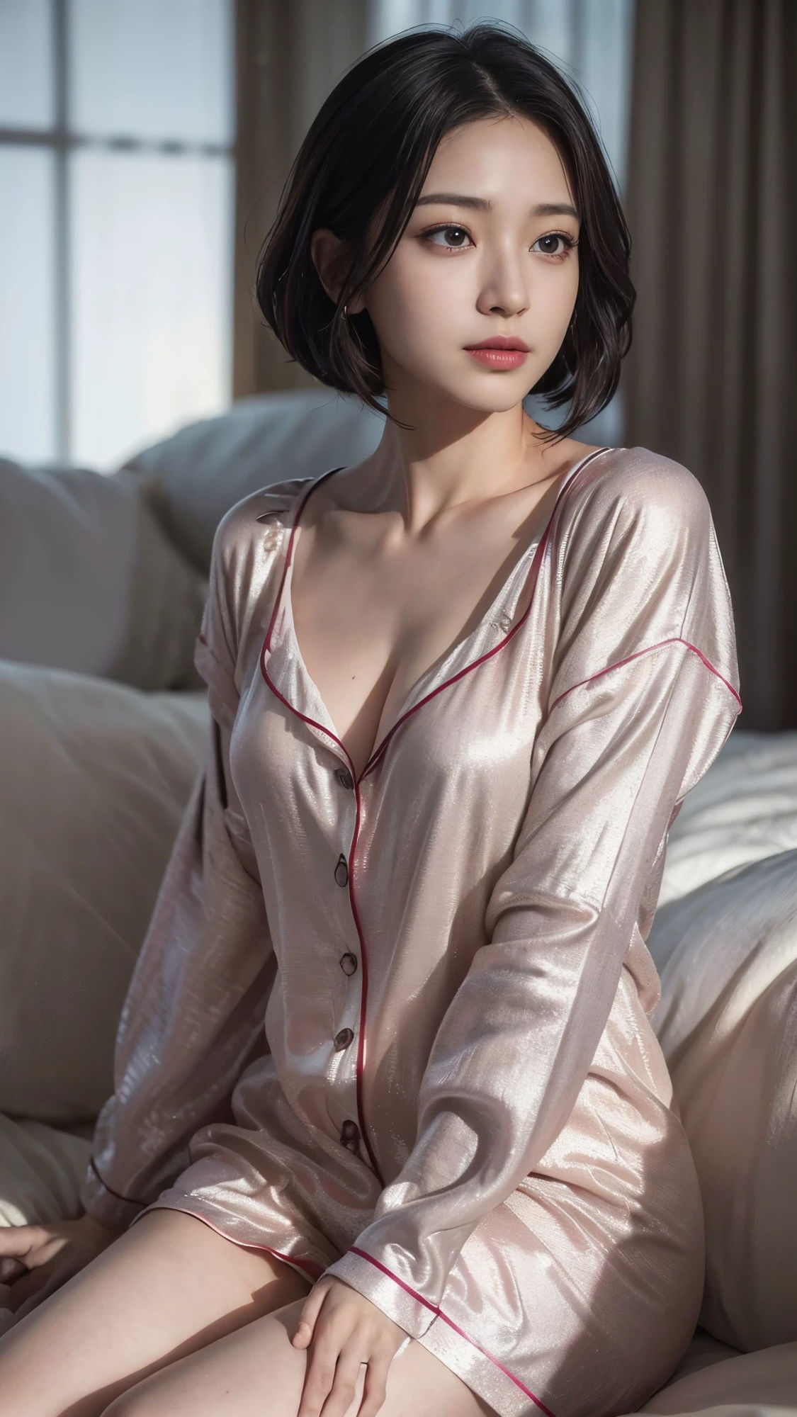 【53枚】パジャマの美女の日常とフルヌードの写真画像集【AI】のサンプル画像 6