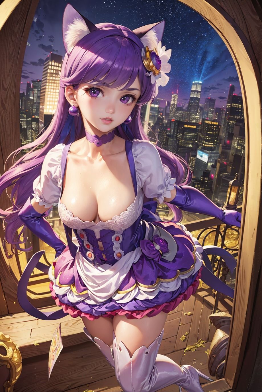 サンプル画像3:【キラキラ☆プ〇キュアアラモード】キュ〇マカロン 琴爪ゆ〇り(AIart_ISUKO) [d_406725]