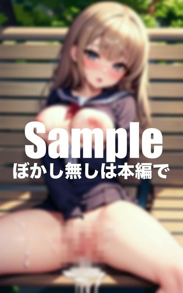 サンプル画像1:公園のベンチで青◯した美女(乳頭侍) [d_406819]