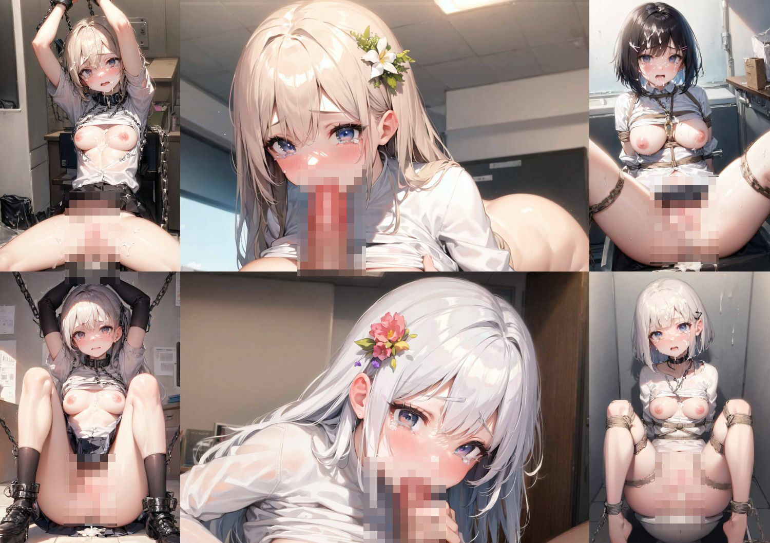 サンプル画像6:オフィスの白シャツ美少女監禁(すもぽん) [d_406946]