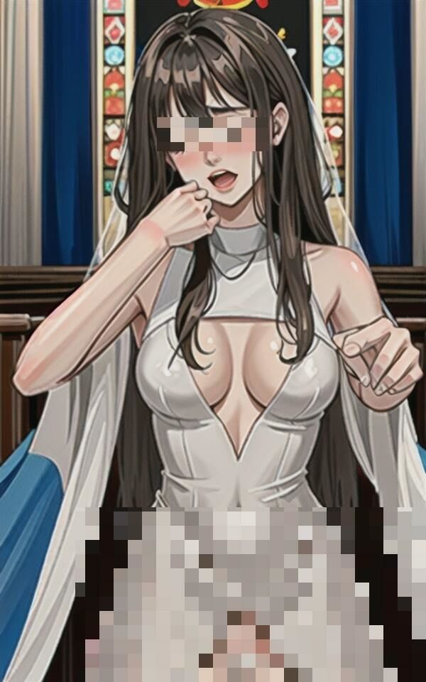 サンプル画像1:「このまま愛してください・・・！！！」と快楽の扉を開きつつある人妻が幸せな結婚をしてウェディングのまま犯●れて中出しをされる！！！ところが快楽に勝てなくなってしまい終いには他人チンポまで無許可で受け入れてしまい・・！！(ハーレム男爵) [d_407099]