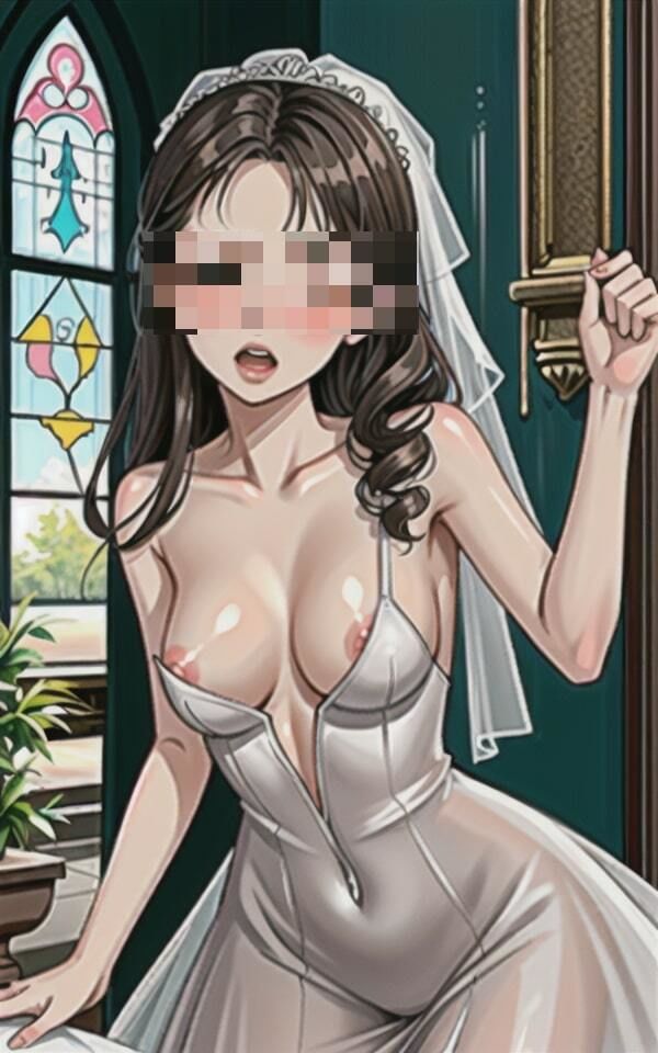 サンプル画像4:「このまま愛してください・・・！！！」と快楽の扉を開きつつある人妻が幸せな結婚をしてウェディングのまま犯●れて中出しをされる！！！ところが快楽に勝てなくなってしまい終いには他人チンポまで無許可で受け入れてしまい・・！！(ハーレム男爵) [d_407099]