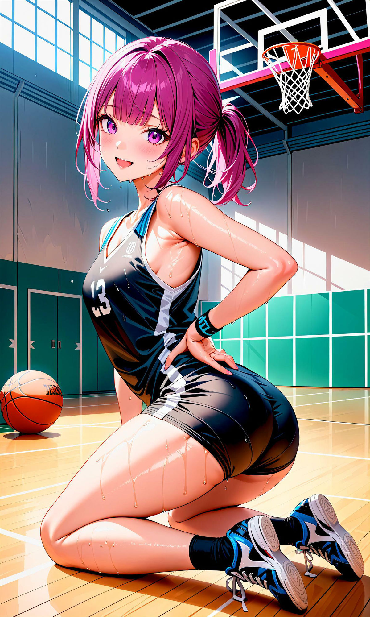 サンプル画像3:エチエチバスケ部-バスケの天才少女がエロすぎる！禁断の汗だくドリブル！-(BETA) [d_407269]