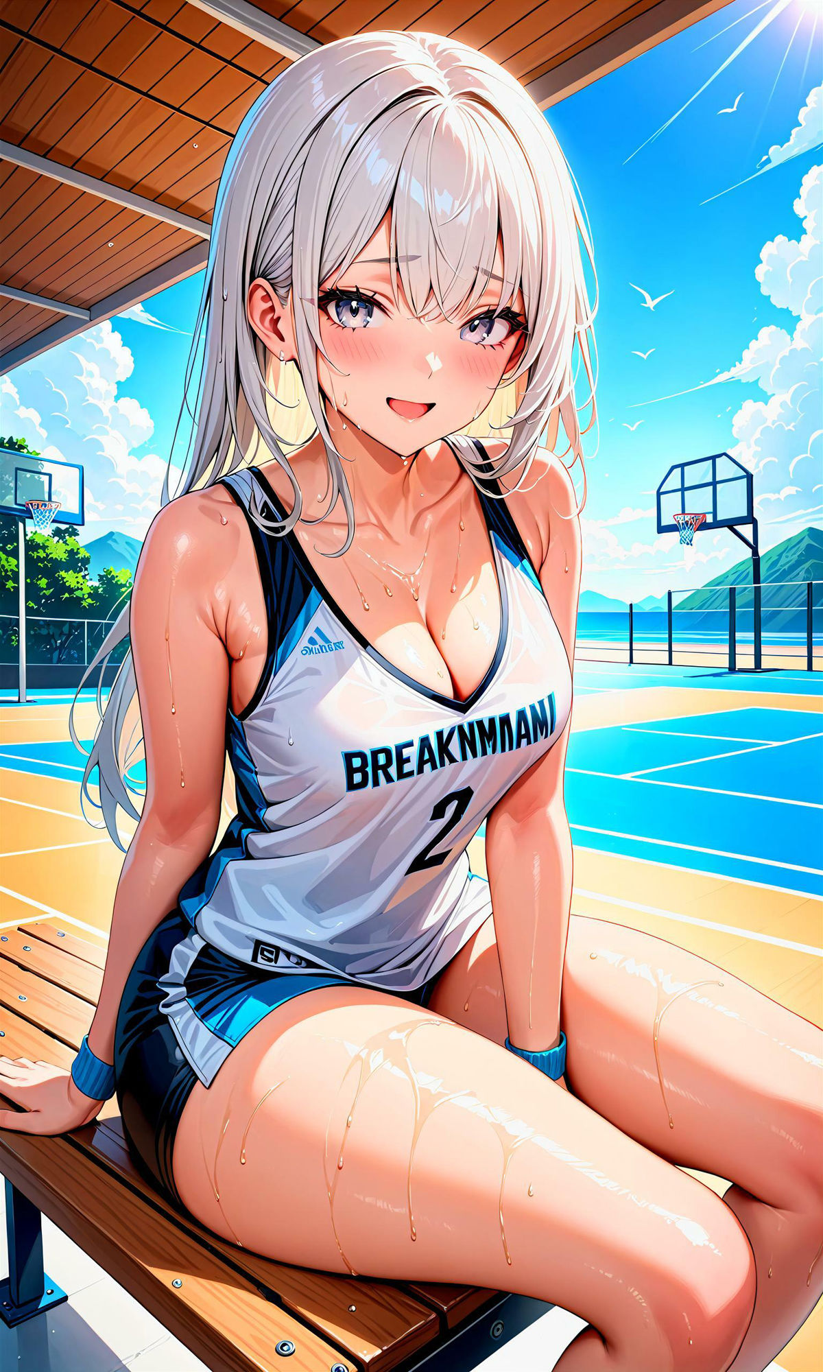 サンプル画像5:エチエチバスケ部-バスケの天才少女がエロすぎる！禁断の汗だくドリブル！-(BETA) [d_407269]