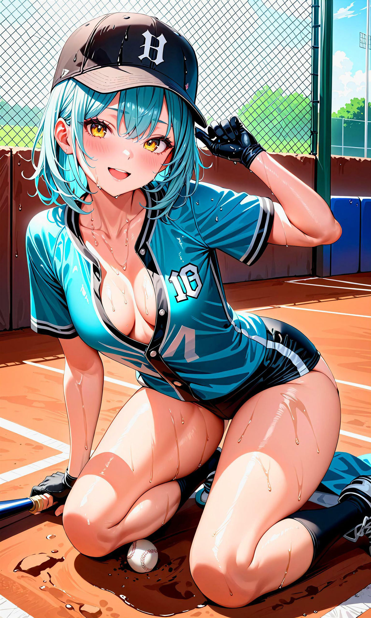 サンプル画像1:エチエチ野球部-野球部エースのエチエチノックのせいでホームスチールなんだが！-(BETA) [d_407275]