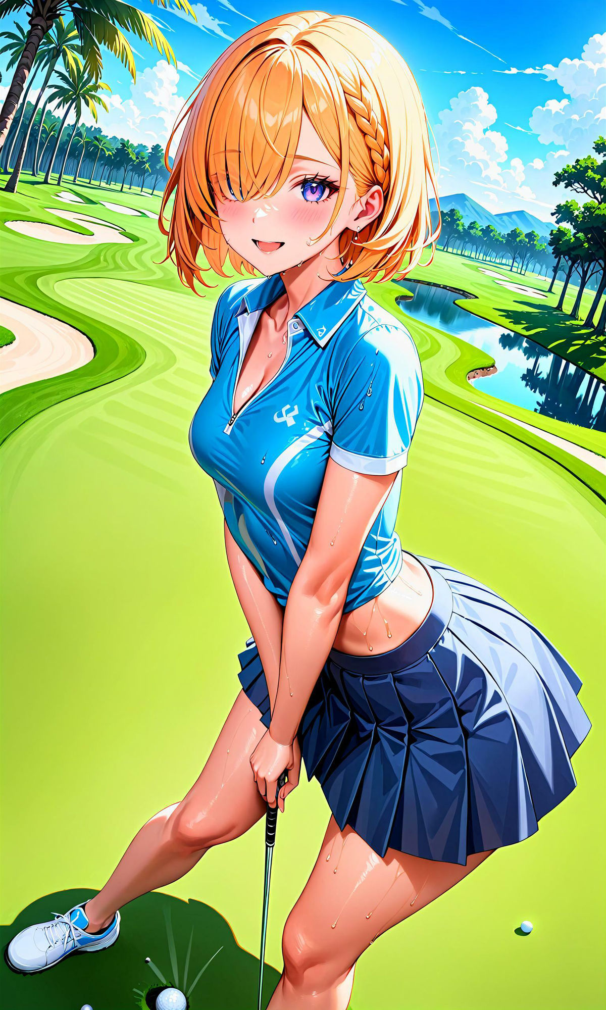 サンプル画像1:エチエチゴルフ部-ゴルフ部のエースが俺にだけ教える秘密のスイング！-(BETA) [d_407280]