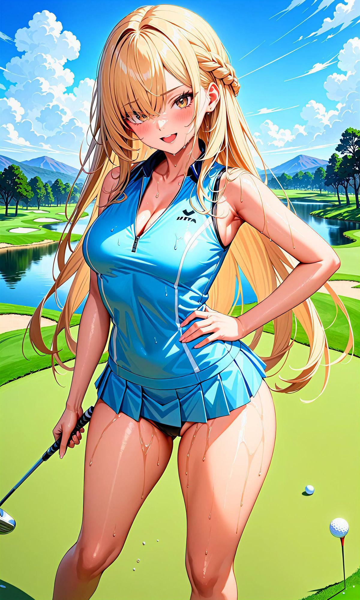 サンプル画像2:エチエチゴルフ部-ゴルフ部のエースが俺にだけ教える秘密のスイング！-(BETA) [d_407280]