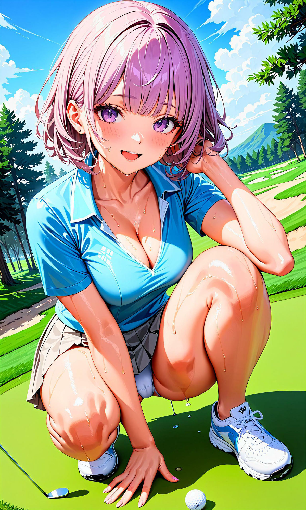 サンプル画像5:エチエチゴルフ部-ゴルフ部のエースが俺にだけ教える秘密のスイング！-(BETA) [d_407280]