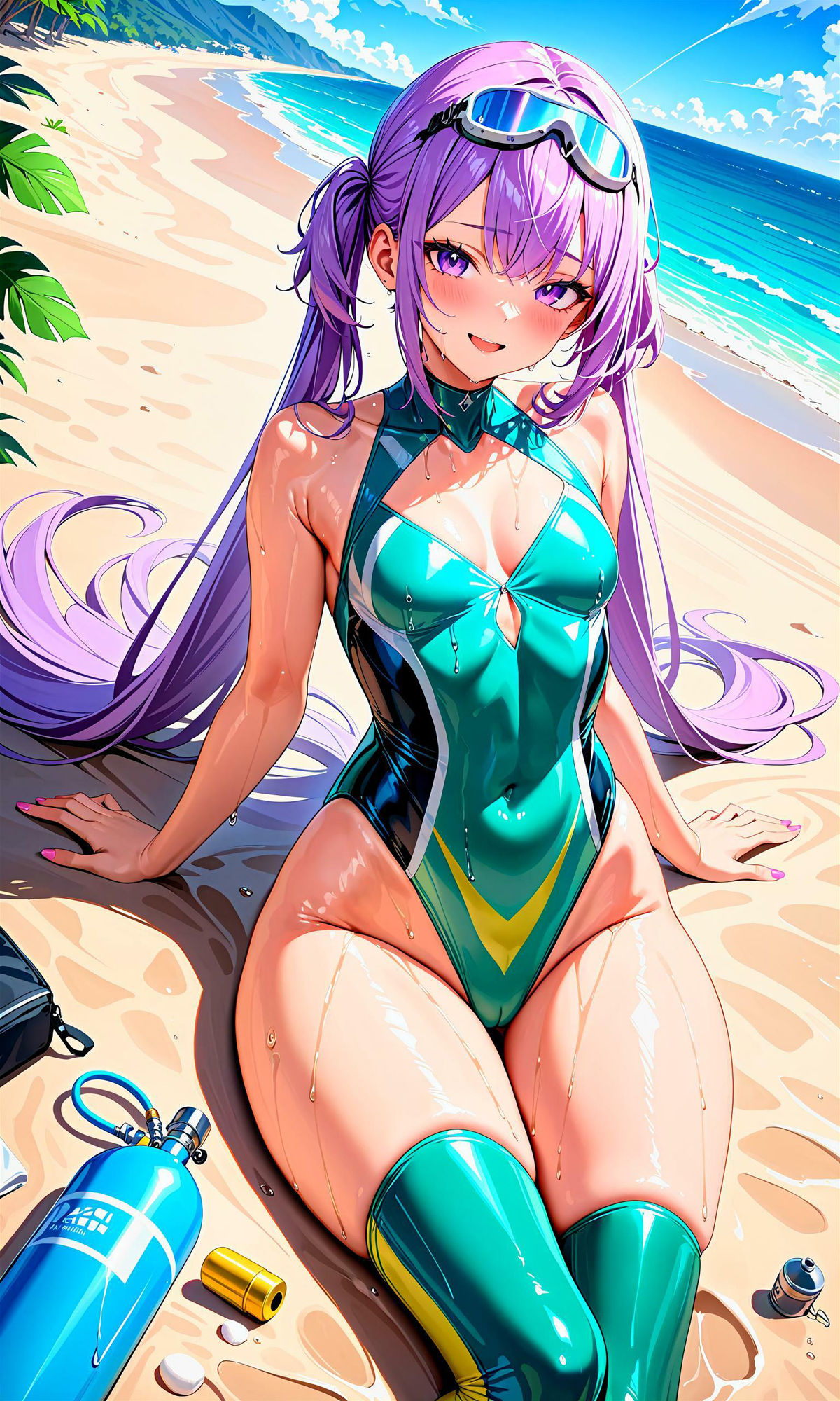 サンプル画像3:エチエチダイビング部-ウェットスーツがエチエチすぎて深海までダイビング！-(BETA) [d_407286]