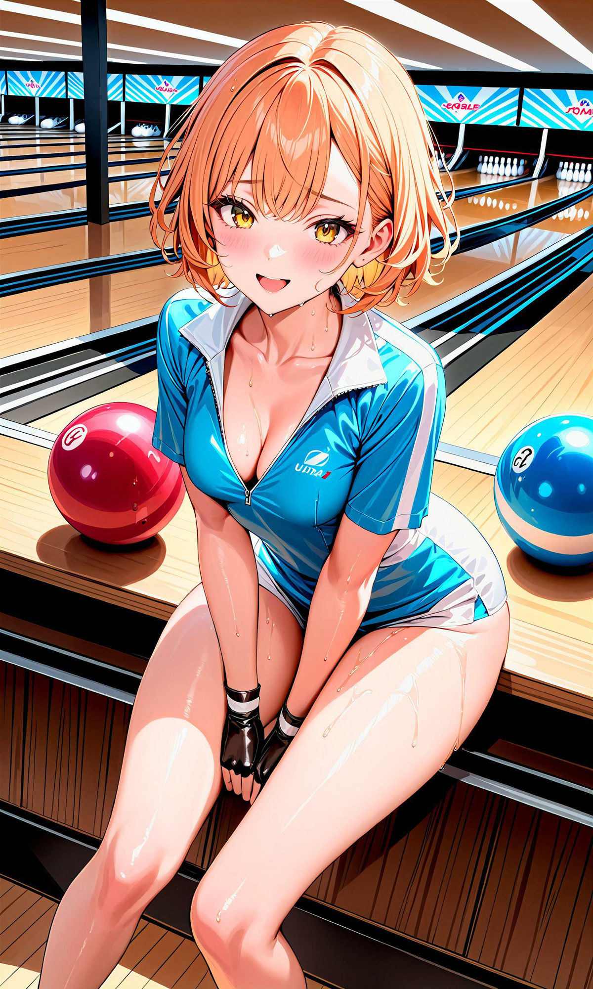 サンプル画像4:エチエチボウリング部-秘密のレーンでコソ練！エチエチストライク！-(BETA) [d_407296]