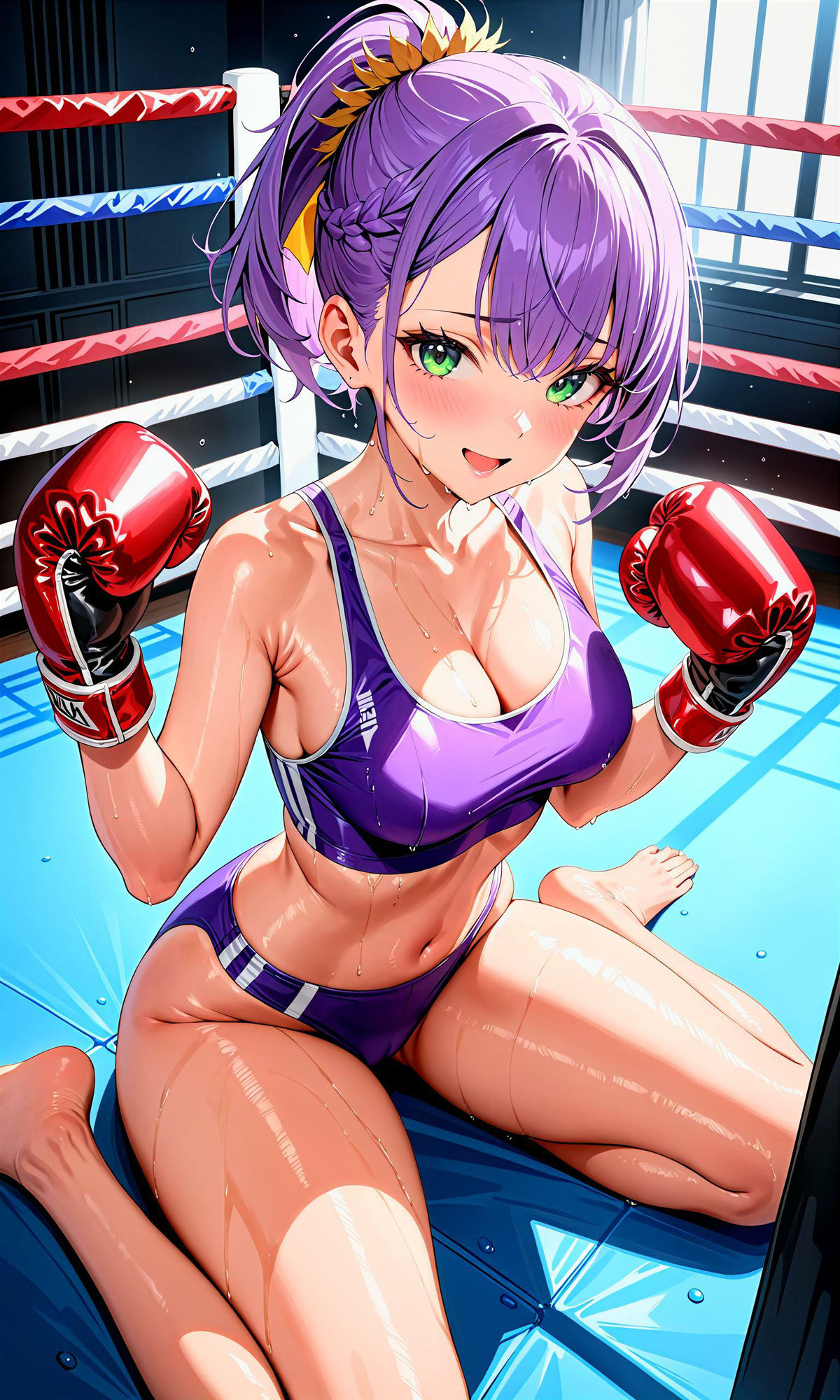 サンプル画像1:エチエチボクシング部-試合後の汗だく女子と深夜の秘密特訓！-(BETA) [d_407299]