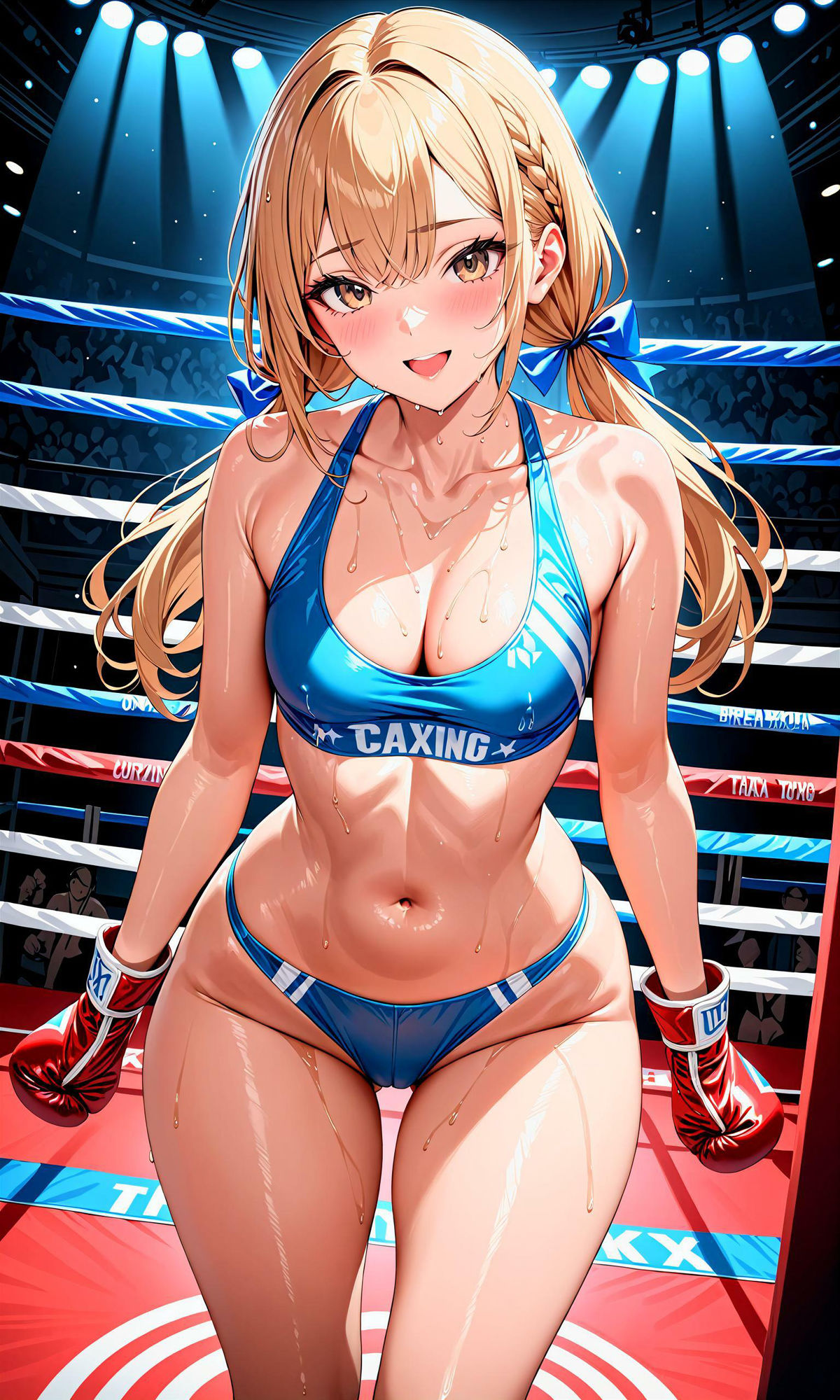 サンプル画像4:エチエチボクシング部-試合後の汗だく女子と深夜の秘密特訓！-(BETA) [d_407299]