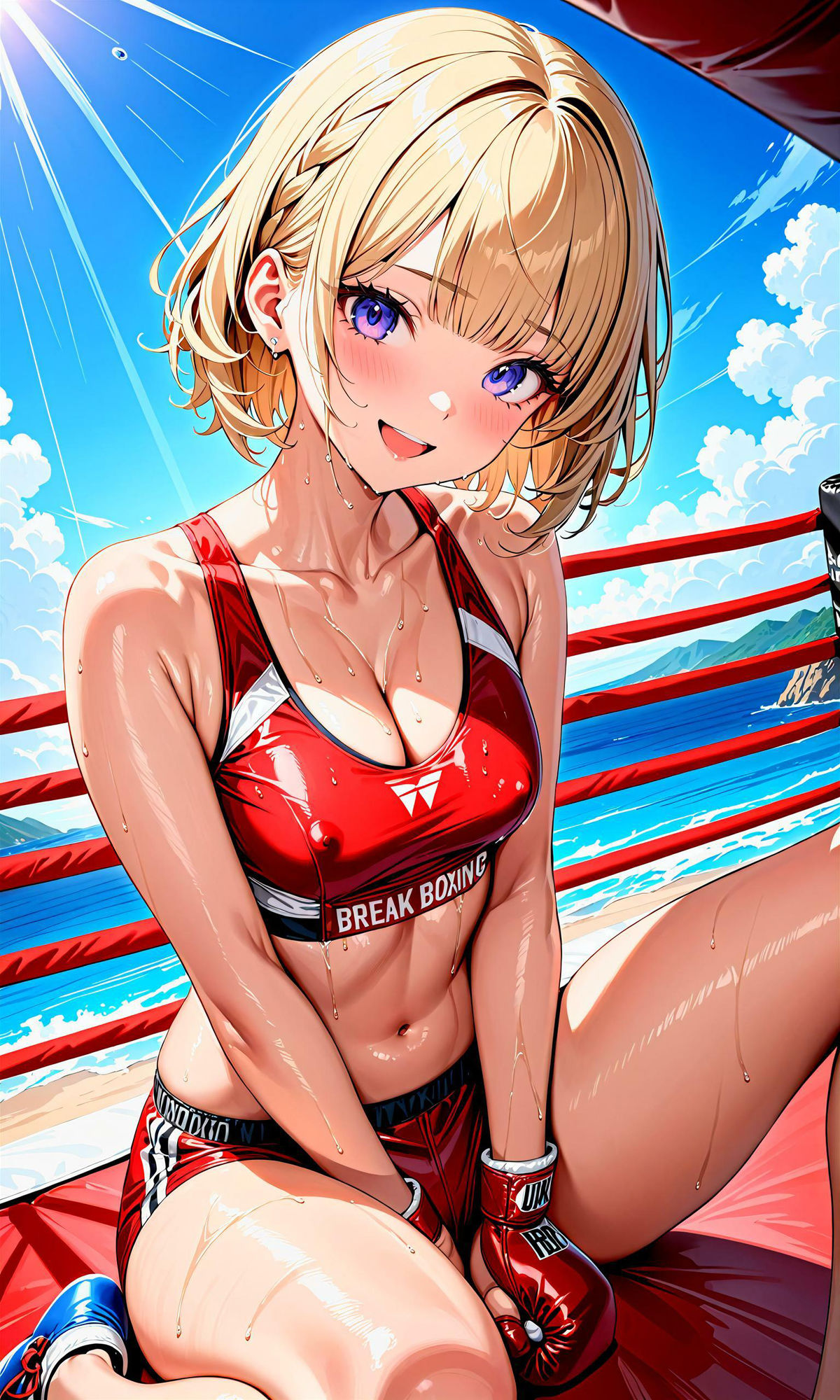 サンプル画像5:エチエチボクシング部-試合後の汗だく女子と深夜の秘密特訓！-(BETA) [d_407299]