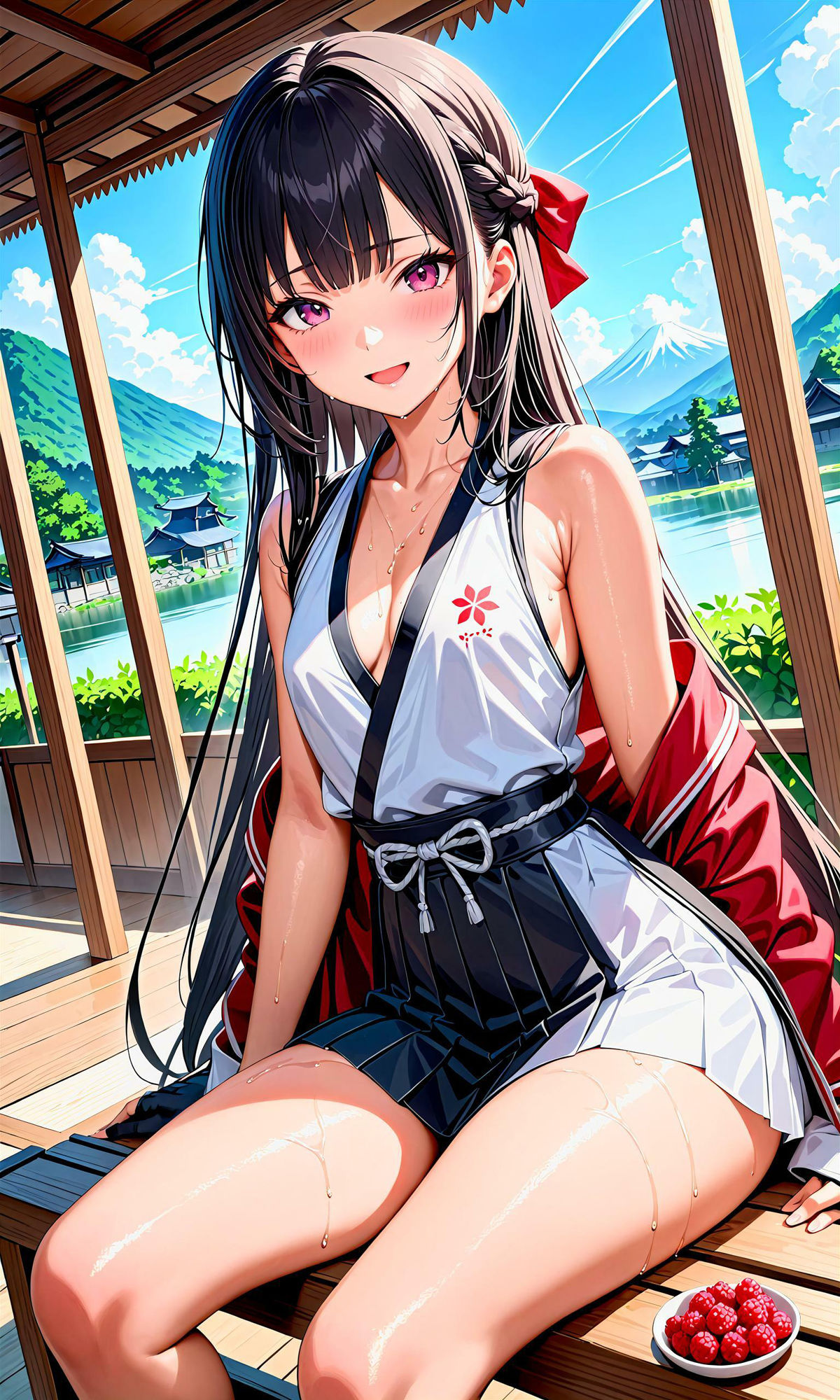 サンプル画像1:エチエチ弓道部-キャプテンの指導は超接近！禁断の汗だく特訓！-(BETA) [d_407304]