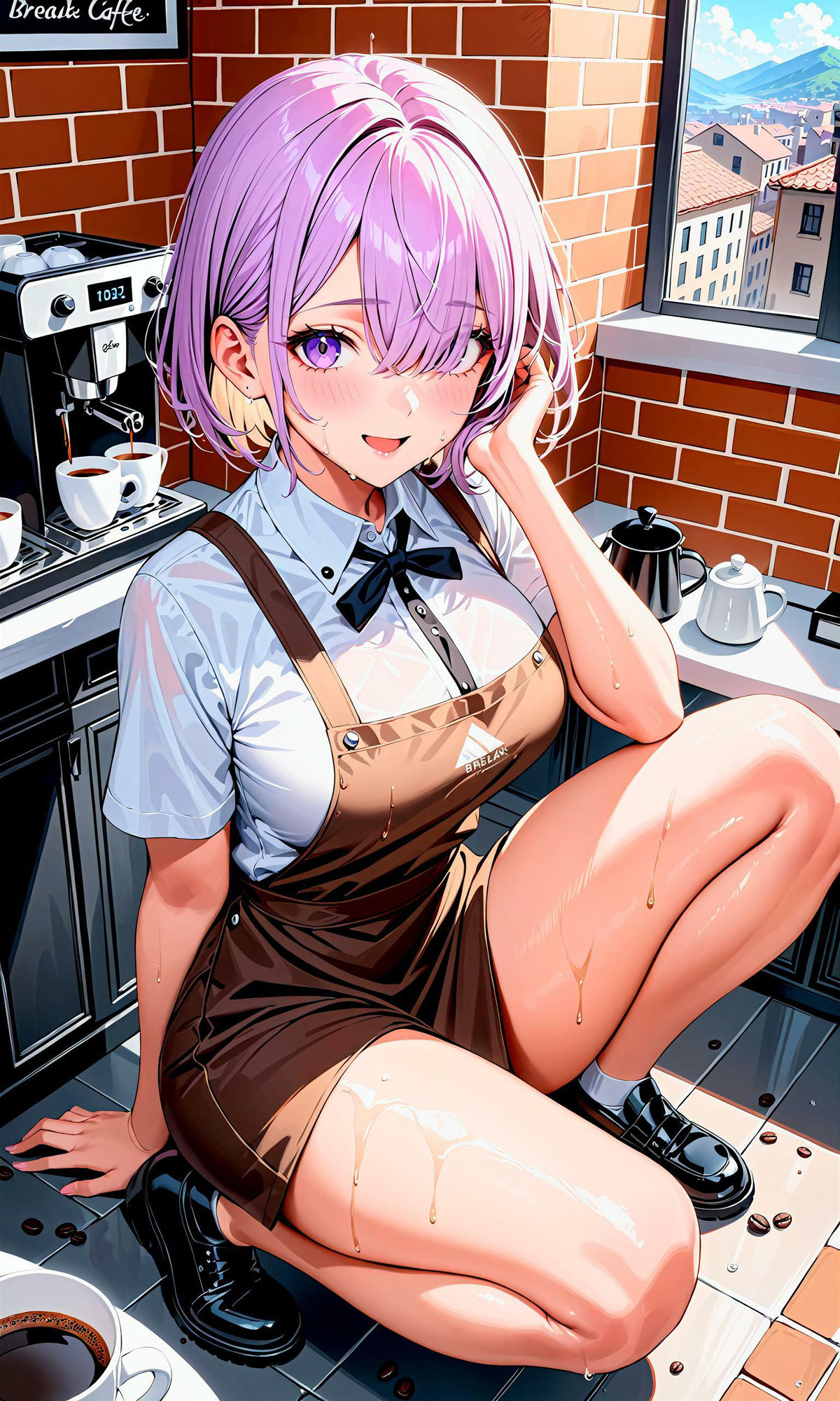 サンプル画像5:エチエチバリスタさん-昼下がりなのにそんなに急接近されたら夜が待てないんだがw-(BETA) [d_407321]