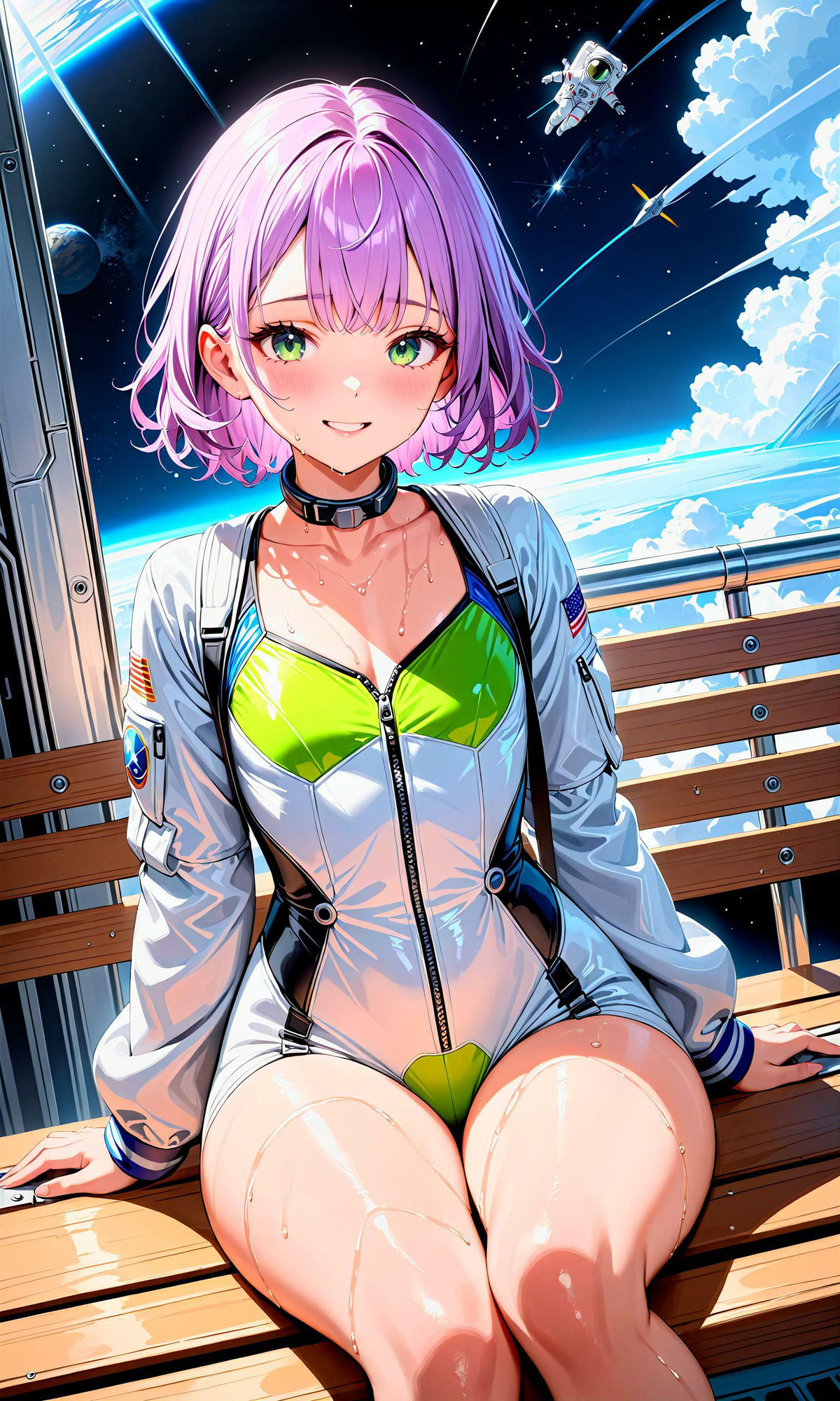 サンプル画像1:エチエチ宇宙飛行士さん-地球の色なんてどうでもよくなる宇宙飛行士さんがエッチな件！-(BETA) [d_407325]