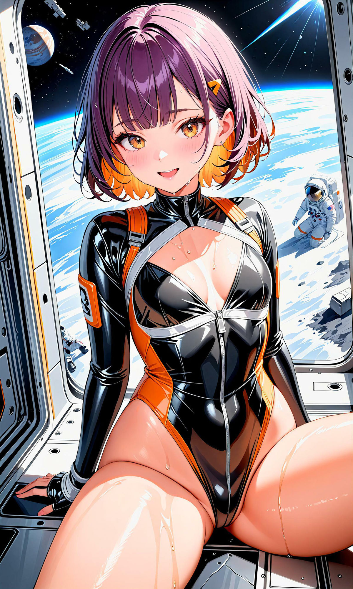 サンプル画像2:エチエチ宇宙飛行士さん-地球の色なんてどうでもよくなる宇宙飛行士さんがエッチな件！-(BETA) [d_407325]