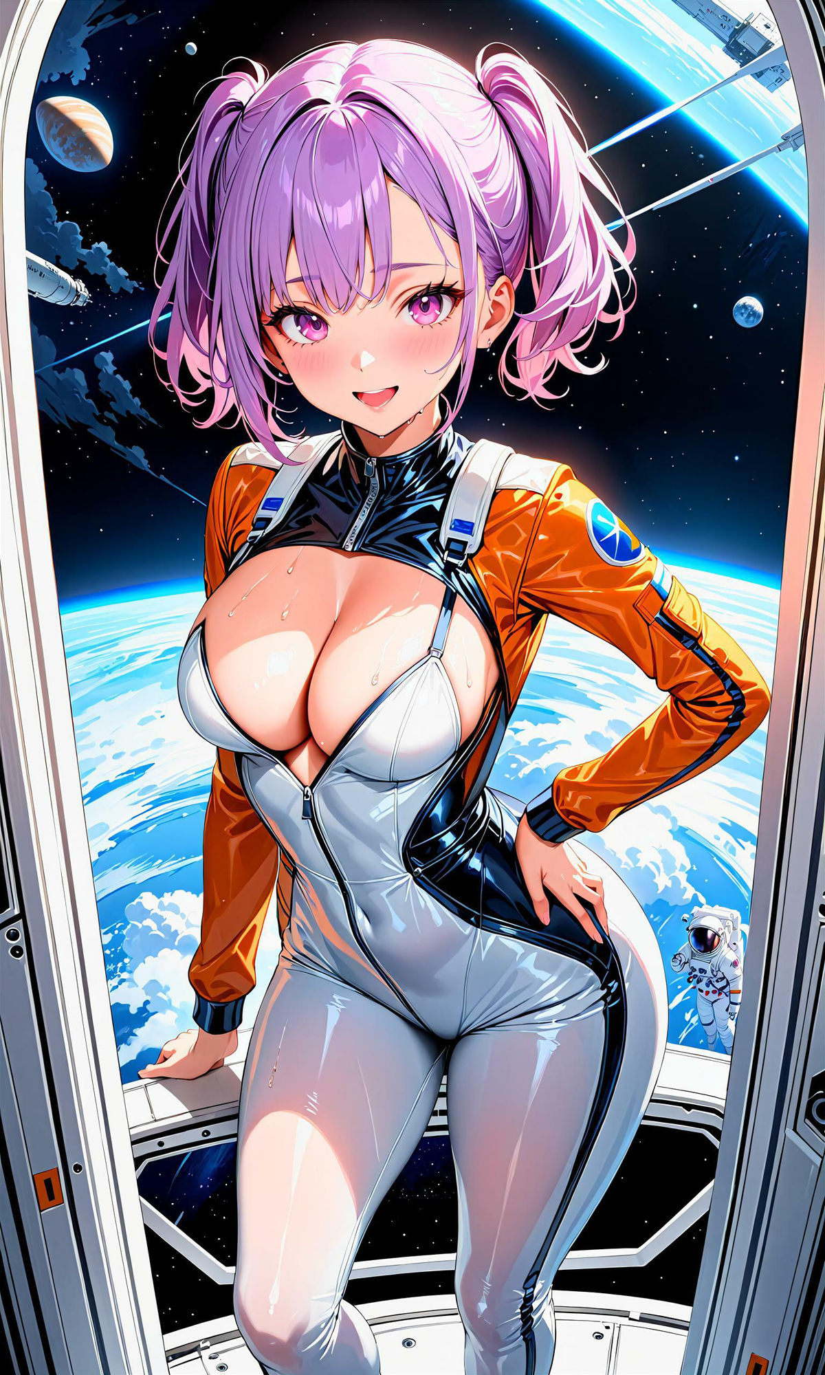 サンプル画像3:エチエチ宇宙飛行士さん-地球の色なんてどうでもよくなる宇宙飛行士さんがエッチな件！-(BETA) [d_407325]