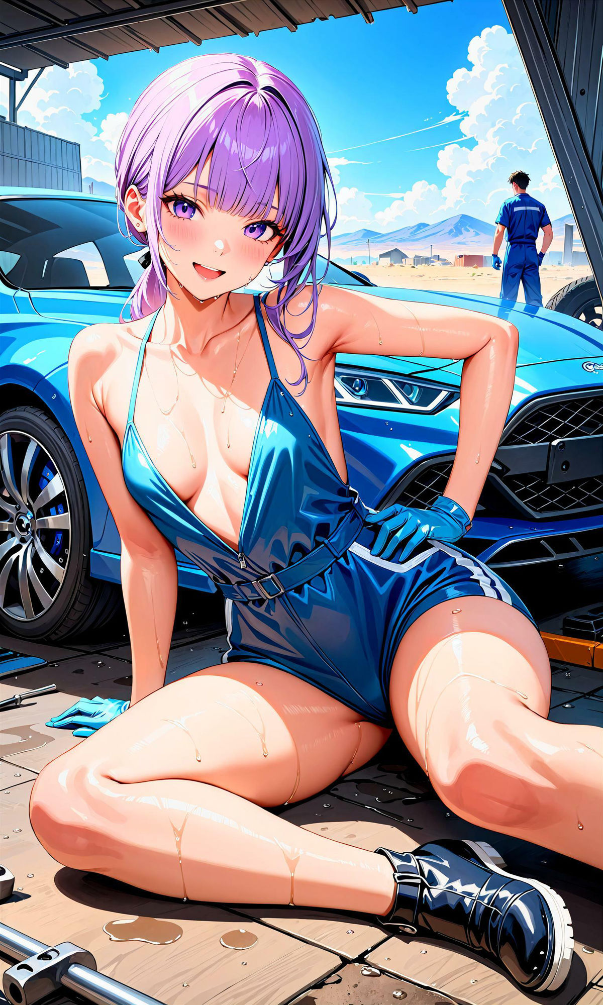 サンプル画像4:エチエチ整備士さん-僕を自分好みにカスタマイズしてくるエチエチ整備士さん-(BETA) [d_407338]