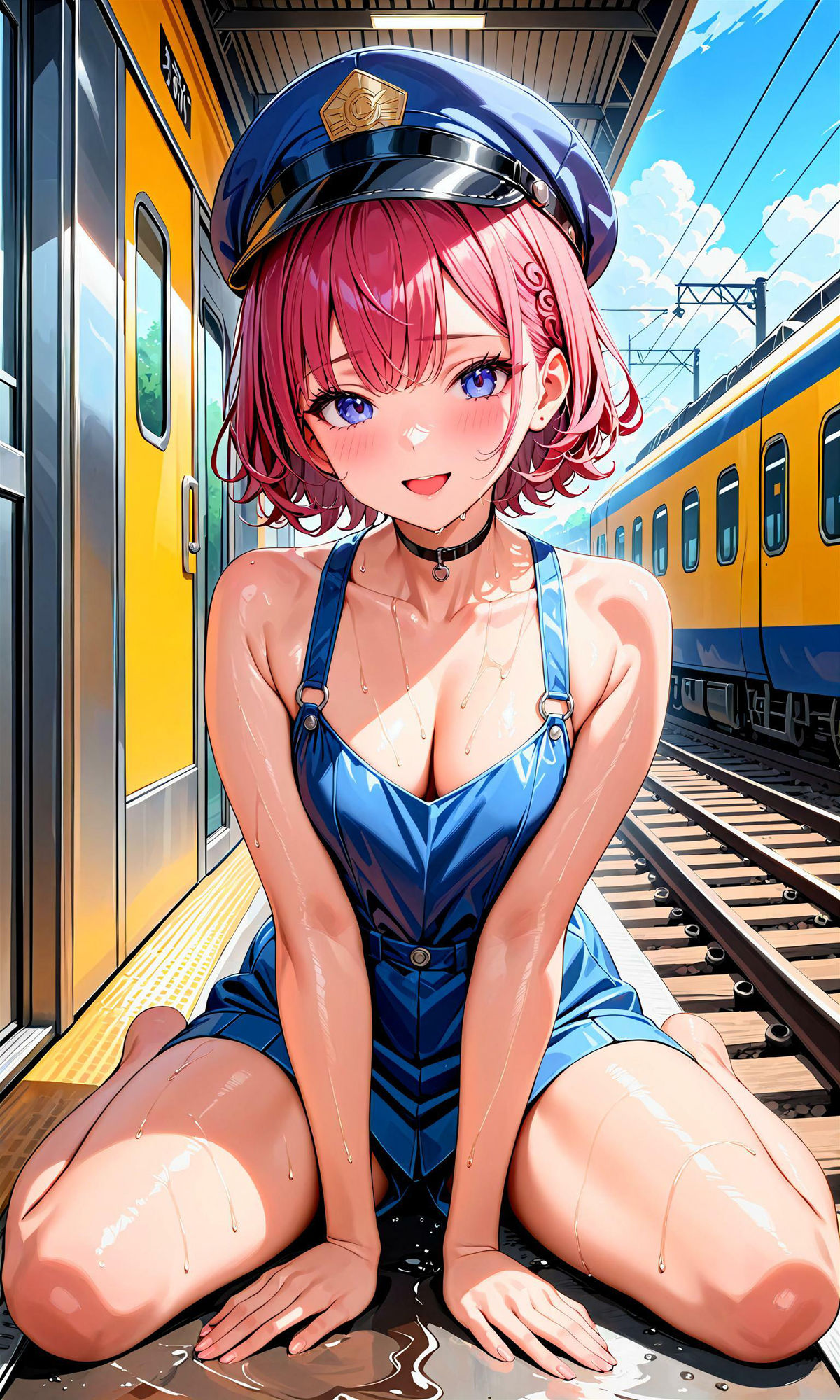 サンプル画像4:エチエチ鉄道員さん-僕の蒸気機関車はもう出発進行しているんだがw-(BETA) [d_407339]