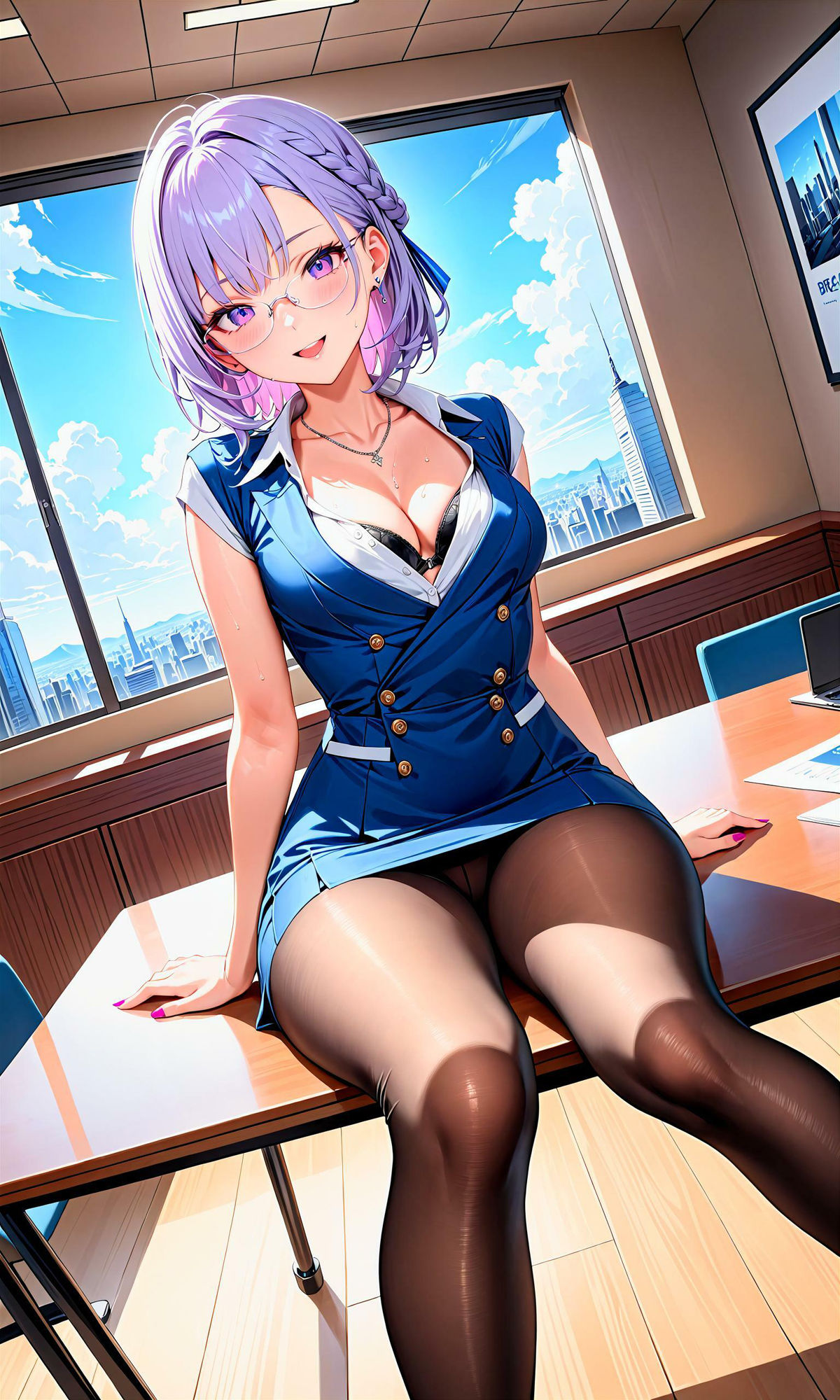 サンプル画像1:エチエチ秘書さん-こんなオフィスじゃ損益分岐点も秒で突破なんだがw-(BETA) [d_407341]