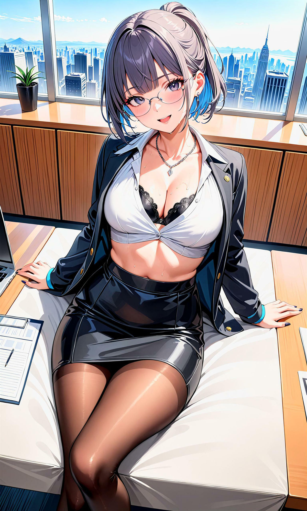 サンプル画像2:エチエチ秘書さん-こんなオフィスじゃ損益分岐点も秒で突破なんだがw-(BETA) [d_407341]